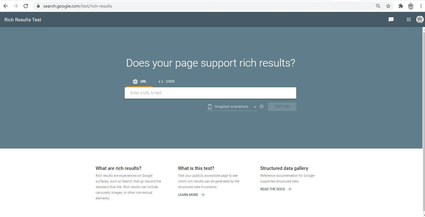 Structured Data Markup Result